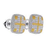 925 Sterling Silver White 0.27CTW DIAMOND MICRO-PAVE EARRING