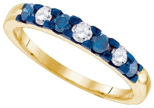 10K Yellow-gold 0.46CTW DIAMOND FASHION RING