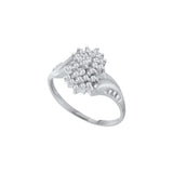 1-4CTW-Diamond CLUSTER RING