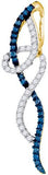 10K Yellow-gold 0.40CTW DIAMOND FASHION PENDANT