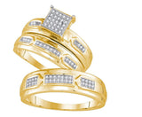 1-5CTW-Diamond MICRO-PAVE TRIO SET