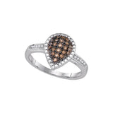 1-5CTW-Diamond FSAHION BROWN RING