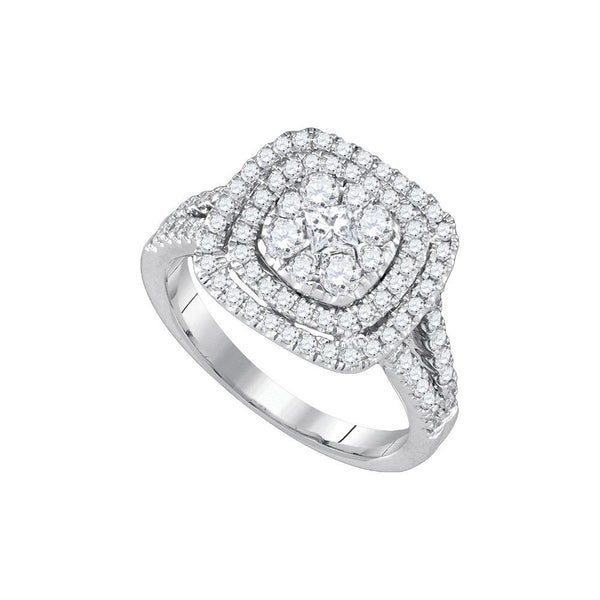 1 CTW-Diamond MONACO BRIDAL RING