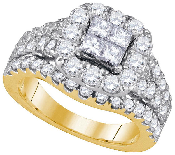 2  1-2CTW-Diamond INVISIBLE FASHION RING