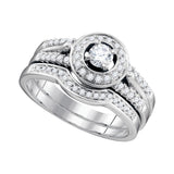 1-2CTW-Diamond 1-5CT-CRD BRIDAL SET
