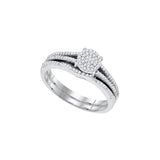 1-3CTW-Diamond MICRO-PAVE BRIDAL SET