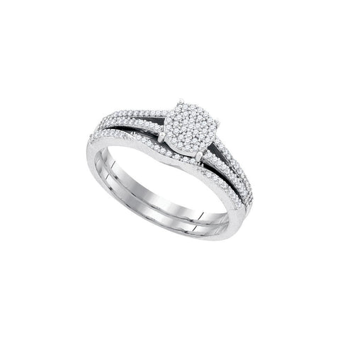 1-3CTW-Diamond MICRO-PAVE BRIDAL SET