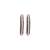 1-4CTW-Diamond RED MICRO-PAVE EARRING