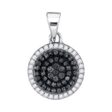 1-3CTW-Diamond BLACK MICRO-PAVE PENDANT