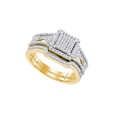 3-8CTW-Diamond MICRO-PAVE BRIDAL RING