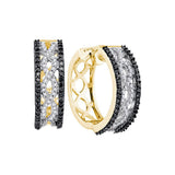 3-4CTW-Diamond FASHION BLACK EARRING