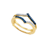 1-5CTW-Diamond FASHION BLUE RING
