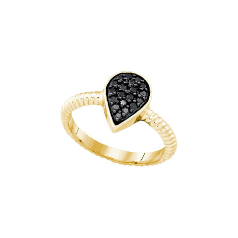 1-5CTW-Diamond BLACK  RING