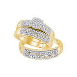 1-2ctw-diamond Micro-pave Trio Set