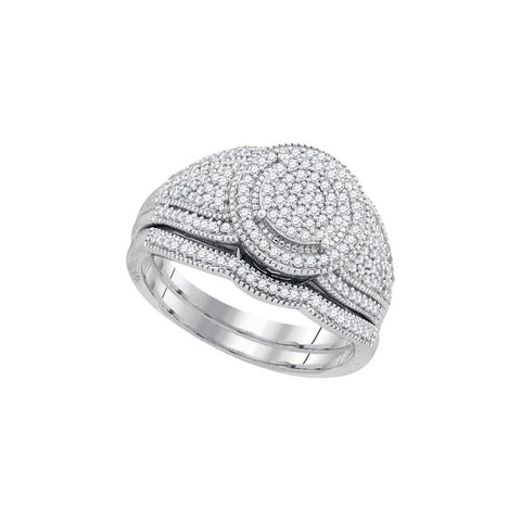 1-2CTW-Diamond MIRO-PAVE BRIDAL SET