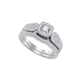 1-3CT-Diamond 1-10CT-CRD BRIDAL SET