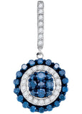 1 CTW-Diamond FASHION BLUE PENDANT