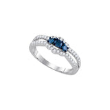 1-2CTW-Diamond BLACK  RING