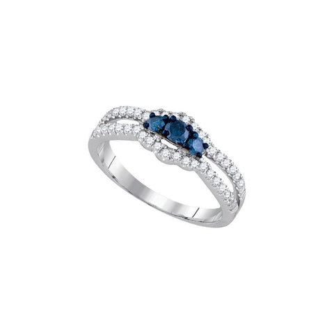 1-2CTW-Diamond BLACK  RING