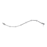 14KT White Gold 1.00CTW  DIAMOND LADIES FLOWER BRACELET