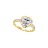 1-4CTW-Diamond HEART RING