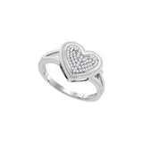 1-6CTW-Diamond MICRO-PAVE HEART RING