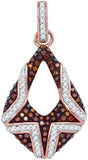 1-3CTW-Diamond MICRO-PAVE RED PENDANT
