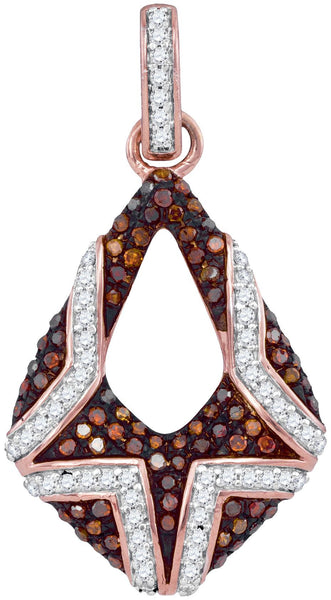 1-3CTW-Diamond MICRO-PAVE RED PENDANT