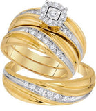 10KT Yellow Gold 0.43CTW DIAMOND FASHION TRIO SET