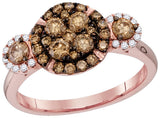 1 CTW-Diamond BROWN  RING