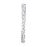 2 CTW-Diamond HOOPS EARRINGS