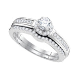 1-2CTW-Diamond 1-6CT-CRD BRIDAL SET