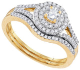 1-2CTW-Diamond 1-5CT-CRD BRIDAL SET