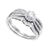 3-8CTW-Diamond 1-5CT-CRD BRIDAL SET