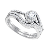 1-2CTW-Diamond 1-6CT-CRD BRIDAL SET