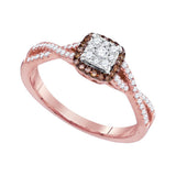 1-3CTW-Diamond BROWN  RING