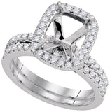 5-8CTW-Diamond SEMI-MOUNT BRIDAL SET