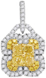 1 CTW-Diamond FASHION YELLOW PENDANT