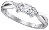 1-3CTW-Diamond 1-4CT-CRD BRIDAL RING