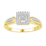 10K Yellow-gold 0.25CTW-Diamond FASHION RING
