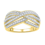10K Yellow-gold 0.62CTW-Diamond FASHION RING