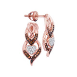 1-6CTW-Diamond RED MIRCO-PAVE EARRINGS