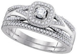 1-3CTW-Diamond 1-10CT-CRD BRIDAL SET