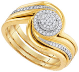 1-6CTW-Diamond MICRO-PAVE BRIDAL SET