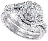 1-3CTW-Diamond MICRO-PAVE BRIDAL RING