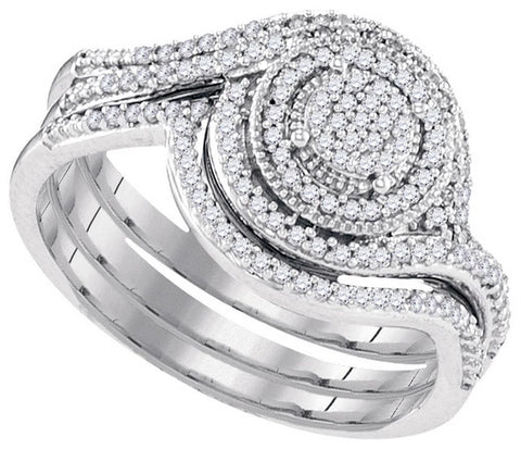 1-3CTW-Diamond MICRO-PAVE BRIDAL RING
