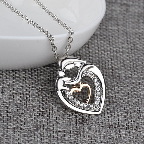 Mom And Baby Pendant & Necklace Mother's Day Gift Mother.