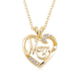Heart Shape Letter Mom Pendant Necklaces High Quality Moms.