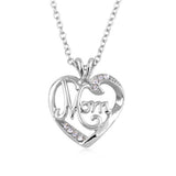 Heart Shape Letter Mom Pendant Necklaces High Quality Moms.