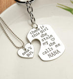 New Fashion Love Mom Heart Daddy Pendant Necklaces,gift for Mother Family Necklace+Keychain Mommy's Girl